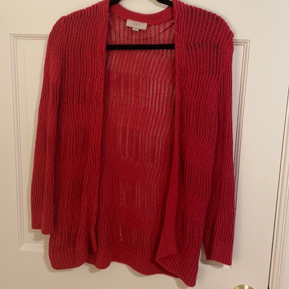 Loose fitting knit cardigan